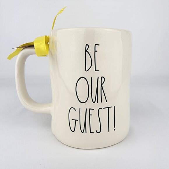 Rae Dunn Disney Beauty & the Beast Mrs Potts and Chip "Be Our Guest!" Mug - Picture 2 of 3